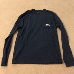VINEYARD VINES CHICAGO  navy long sleeve tee